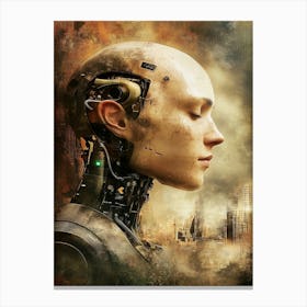 Futuristic Woman 2 Canvas Print