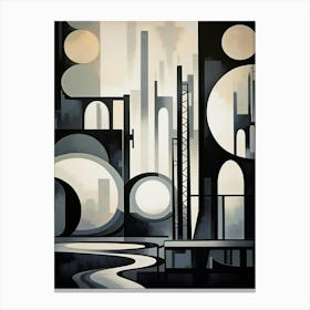 Industrial Abstract Minimalist 8 Canvas Print