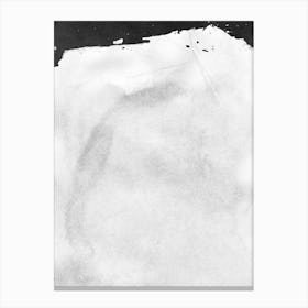 Minimal Landscape Black And White 01 Canvas Print