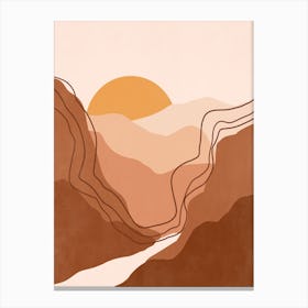 Bohemian Sunset 3 Canvas Print