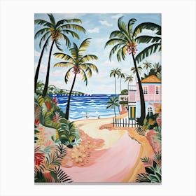 Palm Beach, Australia, Matisse And Rousseau Style 3 Canvas Print