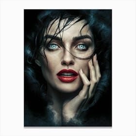 Woman With Blue Eyes 1 Canvas Print