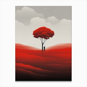 Red Tree 1 Canvas Print