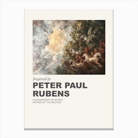 Museum Poster Inspired By Peter Paul Rubens 2 Canvas Print