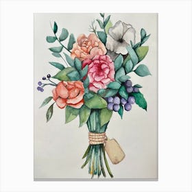 Bouquet Of Flowers Canvas Print