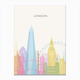 Rainbow London Skyline Canvas Print