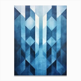 Water Geometric Abstract 5 Canvas Print