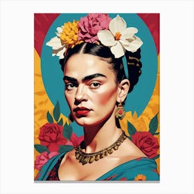 Frida Kahlo Portrait (34) Canvas Print