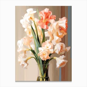 Gladiolus Flower Still Life Painting 1 Dreamy Canvas Print