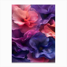 Abstract Flowers Canvas Print