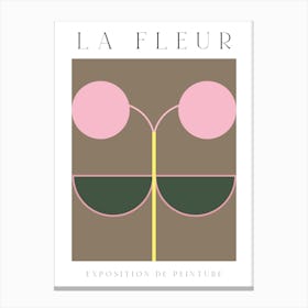 La Fleur Geometric Flowers Poster Set 8 Canvas Print