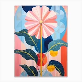 Everlasting Flower 3 Hilma Af Klint Inspired Pastel Flower Painting Canvas Print