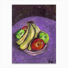 Fruit bowl still life Canvas Print