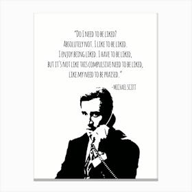 Michael Scott 1 Canvas Print