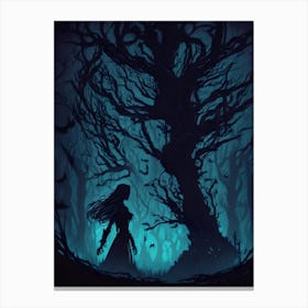 Dark Forest Wanderer Canvas Print