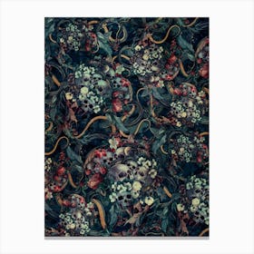 Skulls And Snakes Canvas Print