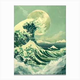 Great Wave Off Kanagawa 9 Canvas Print