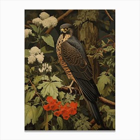Dark And Moody Botanical Falcon 3 Canvas Print