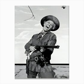 American Actress Doris Day In The Title Role Of Calamity Jane Canvas Print