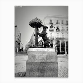 Statue Of Madrid Canvas Print