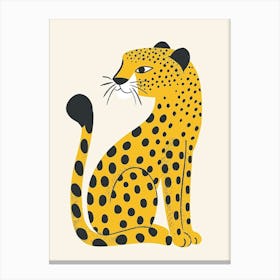 Yellow Leopard 2 Canvas Print