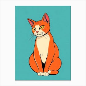 Orange Tabby Cat Canvas Print