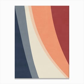 Abstract Wavy Lines Canvas Print