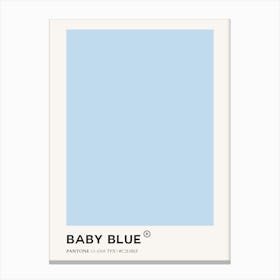 Baby Blue Kids and Nursery Canvas Print