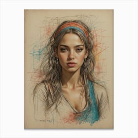 Portrait Of A Girl 5 Canvas Print