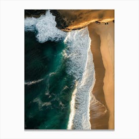 Aerial View Of A Beach 21 Canvas Print