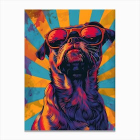 Pug in Sunglasses 3 Canvas Print