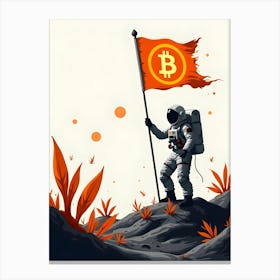 Bitcoin Astronaut 6 Canvas Print