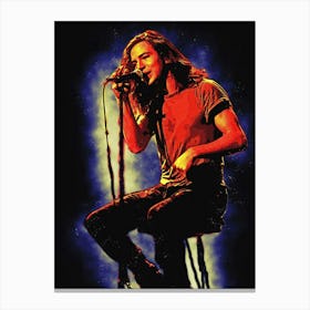 Spirit Of Eddie Vedder Of Pearl Jam Mtv Unplugged Canvas Print