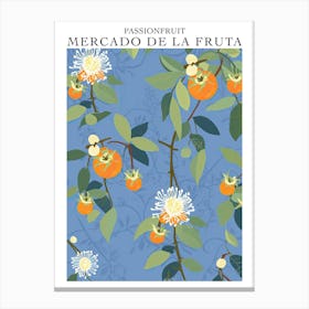 Mercado De La Fruta Passionfruit Illustration 4 Poster Canvas Print