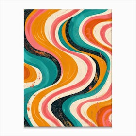 Abstract Wavy Pattern 8 Canvas Print