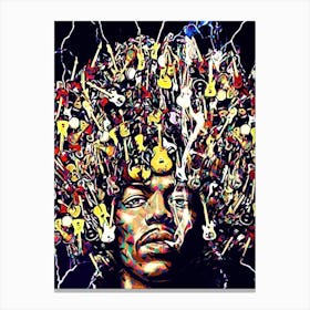 Jimi Hendrix 5 Canvas Print