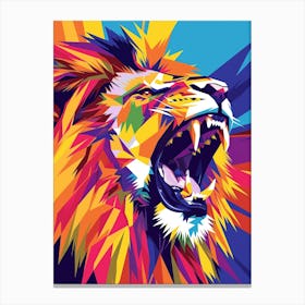 Lion Art Canvas Print