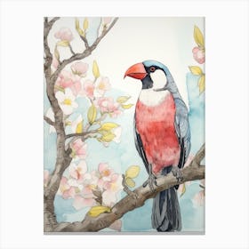 Storybook Animal Watercolour Toucan 1 Canvas Print