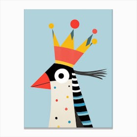 Little Toucan 2 Wearing A Crown Canvas Print