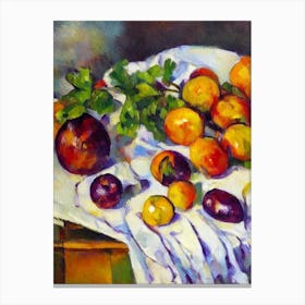 Chinese Eggplant 2 Cezanne Style vegetable Canvas Print