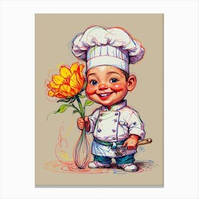 Chef Kid Canvas Print
