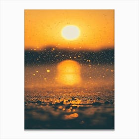 Sunset Over Water 1 Canvas Print