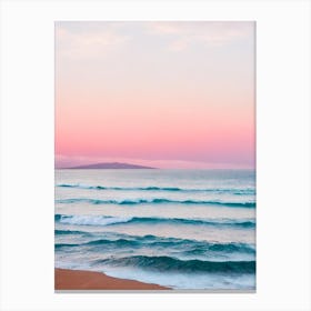 Wailea Beach, Maui, Hawaii Pink Photography  Canvas Print
