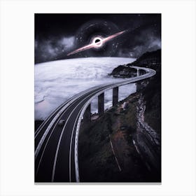 Adventure Road To The Black Hole Canvas Print