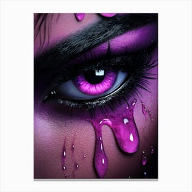 Purple Eye Canvas Print