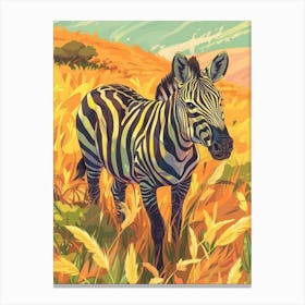 Zebra Painting Canvas Print