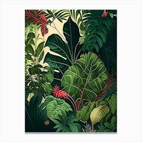 Jungle Foliage 10 Botanicals Canvas Print