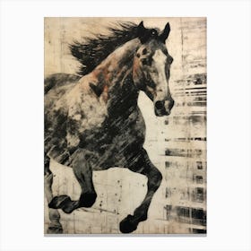 'Horse Running' Canvas Print
