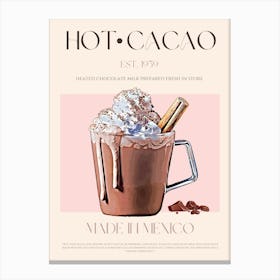 Hot Cacao Mid Century Canvas Print