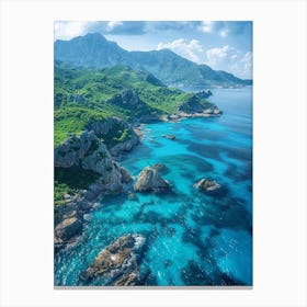 Aerial View Of Sardinia Canvas Print